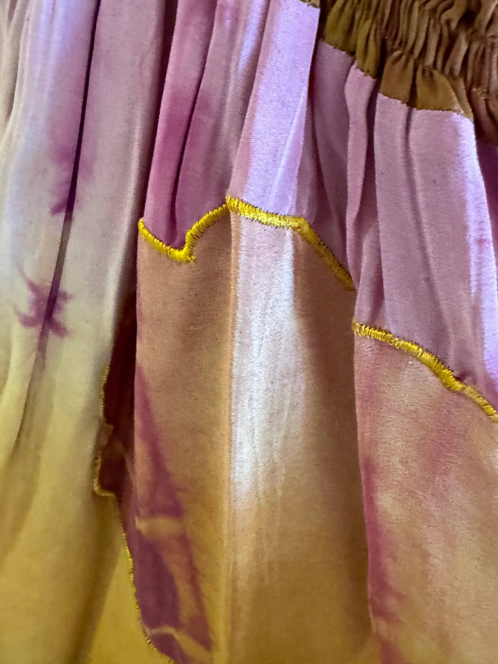 KF-130 - Cozy & Sweet - Long Silk Kaftan XS