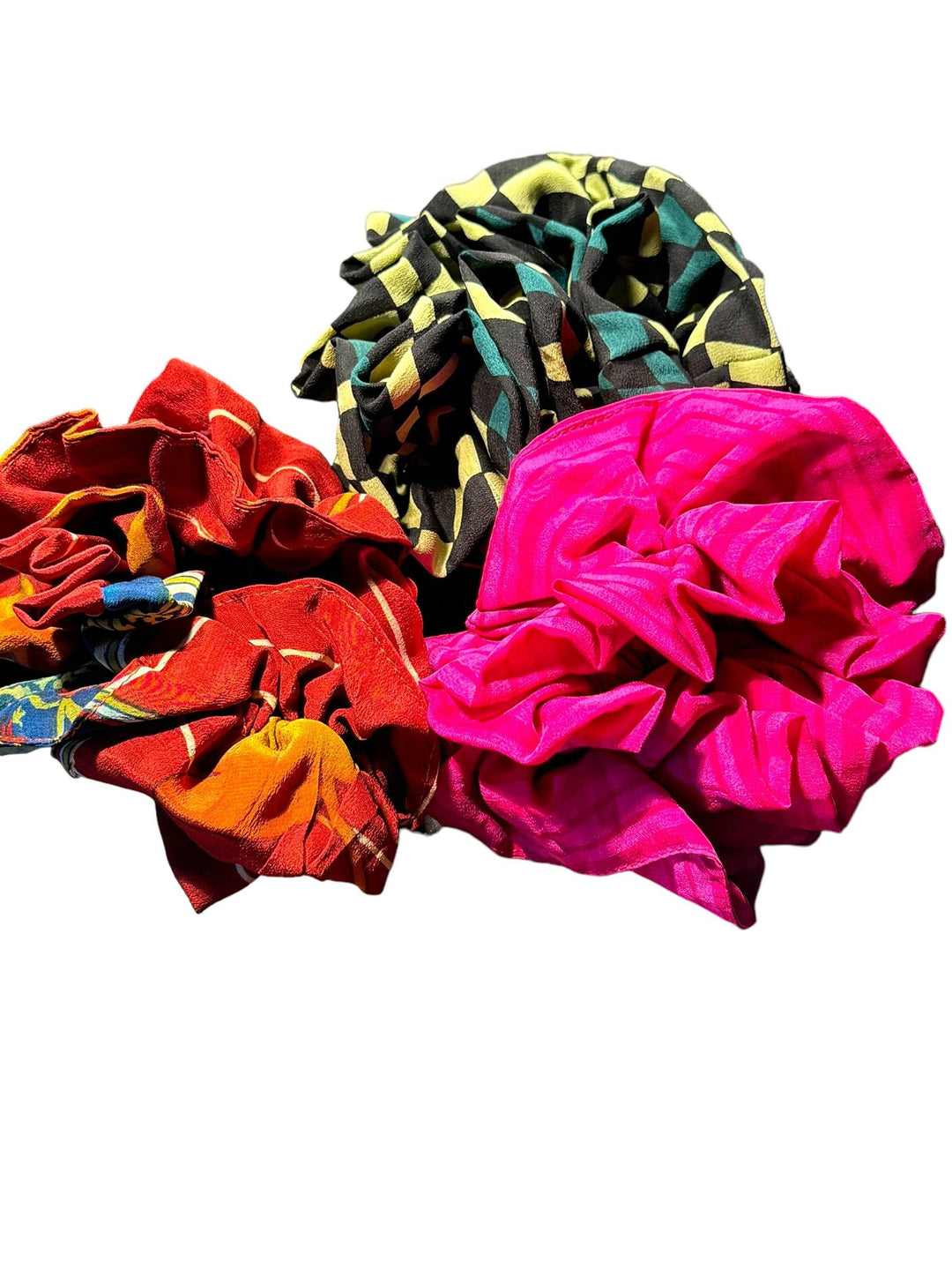 SCR-12 THREE PACK -Silk Double Scrunch
