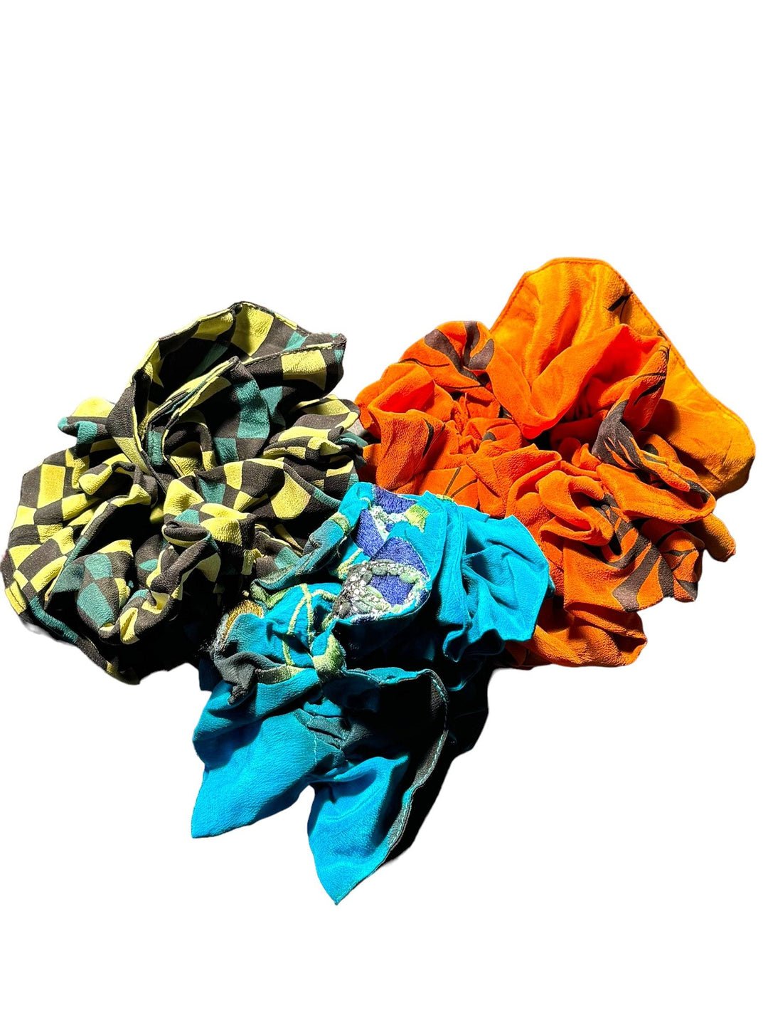 SCR-09 THREE PACK -Silk Double Scrunch