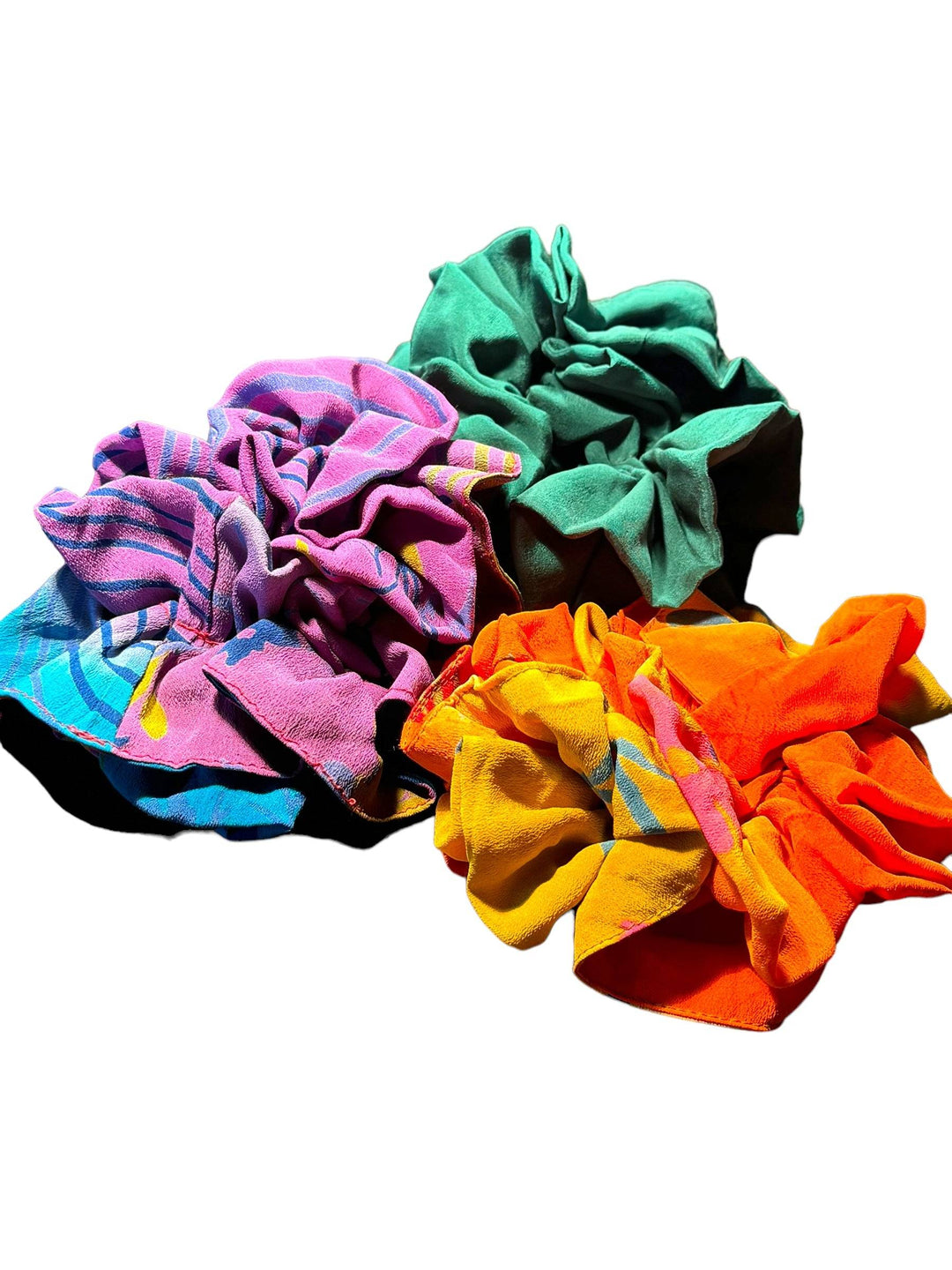SCR-08 THREE PACK -Silk Double Scrunch