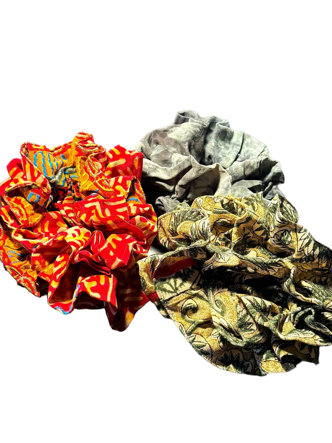 SCR-07 THREE PACK -Silk Double Scrunch