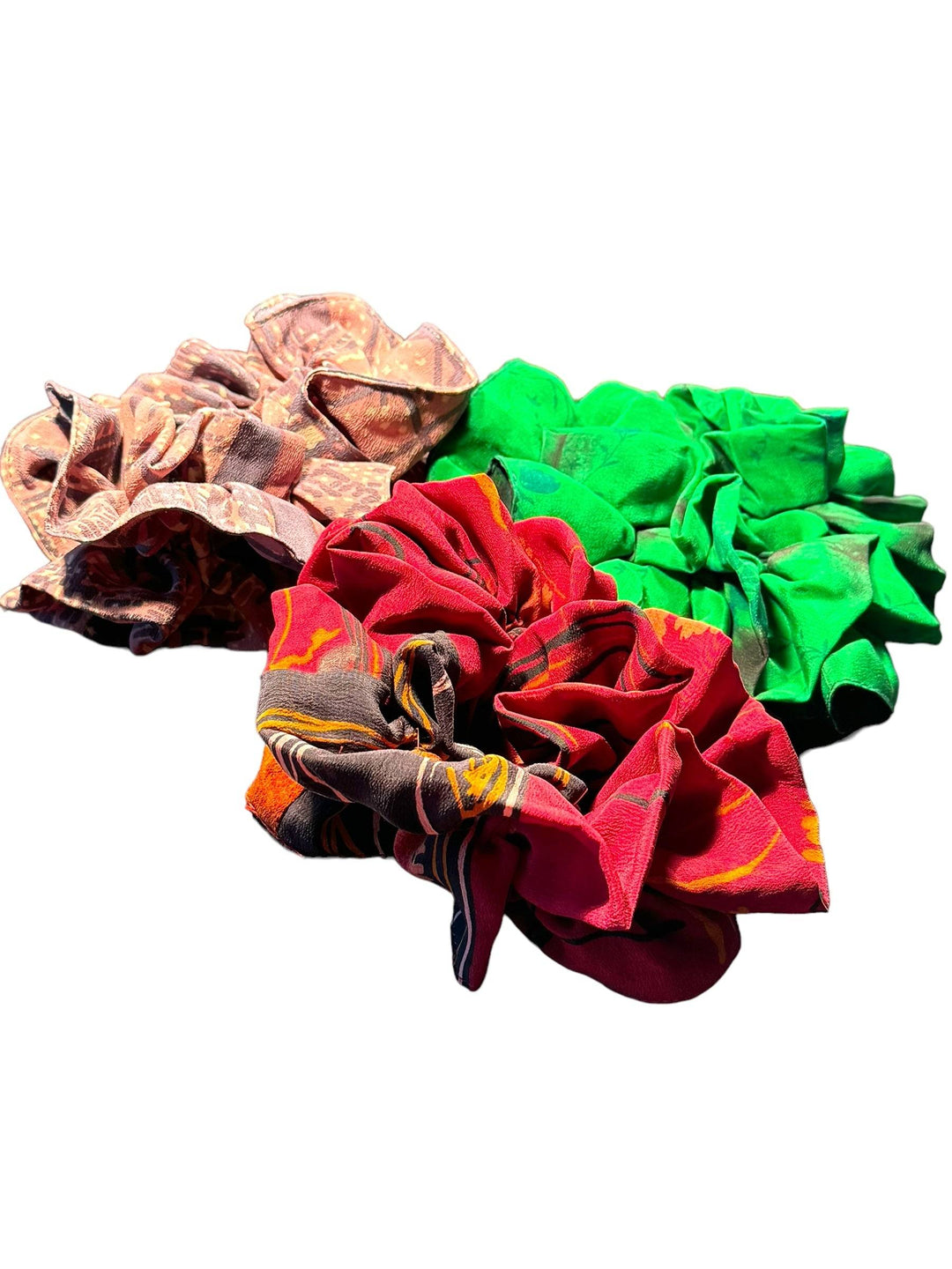 SCR-06 THREE PACK -Silk Double Scrunch