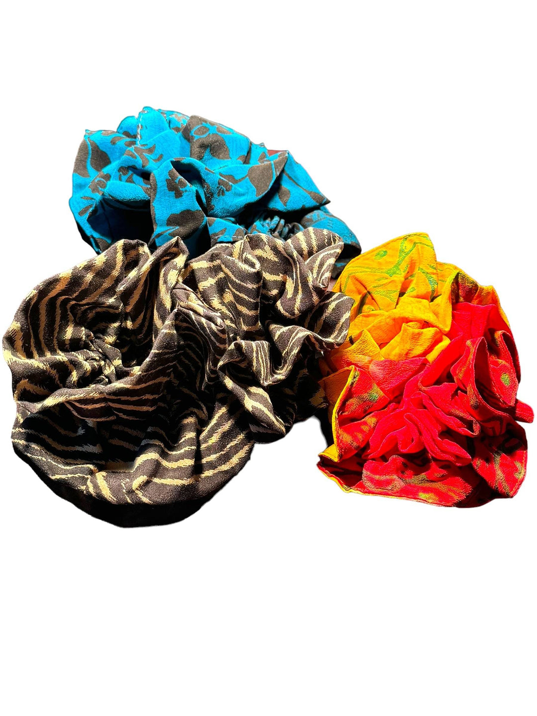 SCR-02 THREE PACK -Silk Double Scrunch
