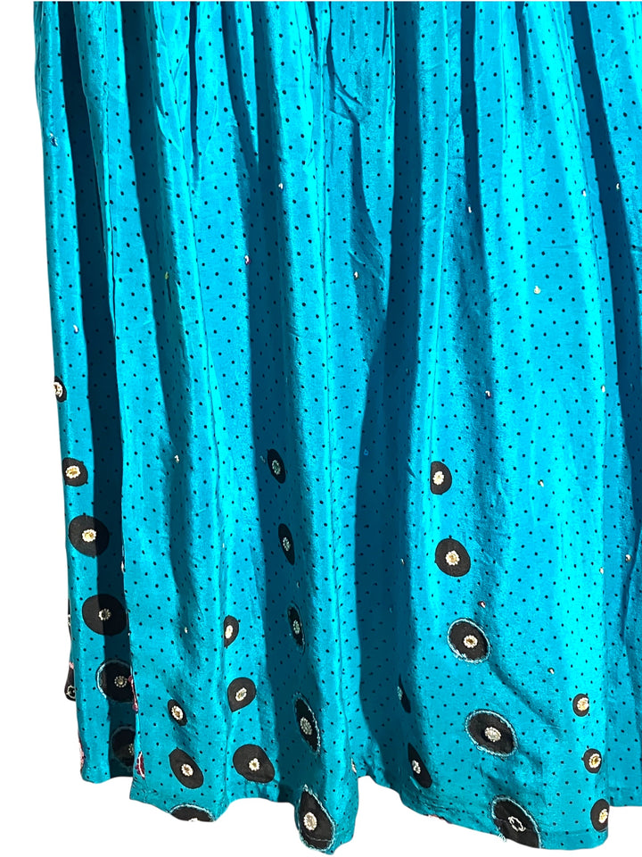 KS-153 Katie Vintage Silk Skirt - SAMPLE  SALE Flirty  28"L