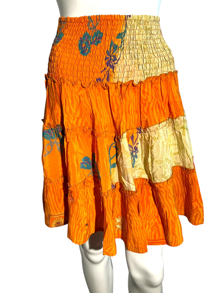 KS-156 Katie Vintage Silk Skirt S/M