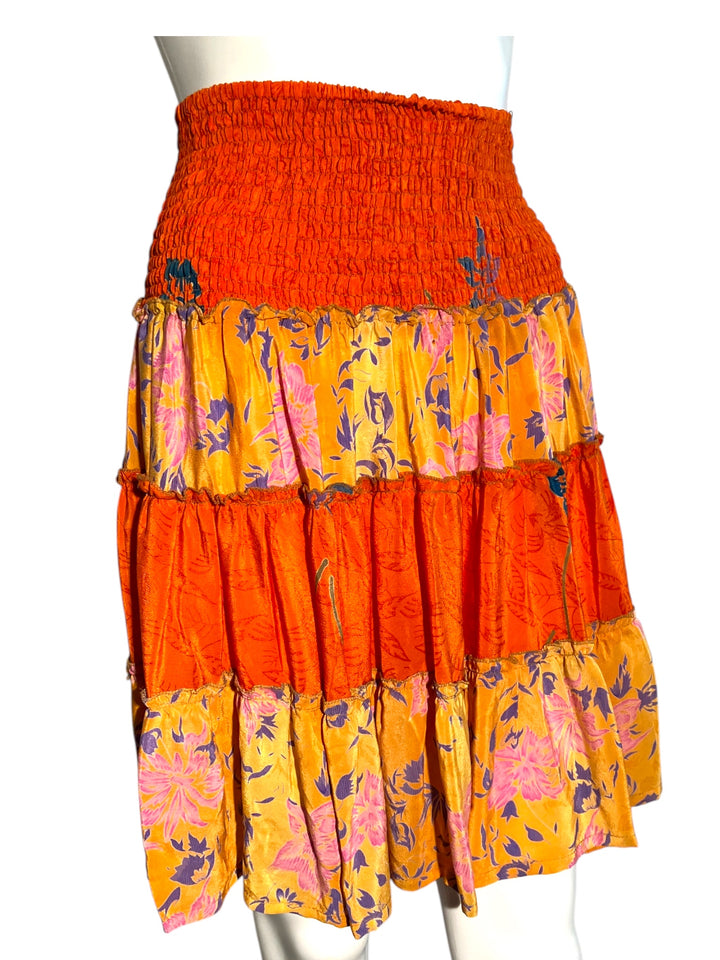 KS-157 Katie Vintage Silk Skirt S/M