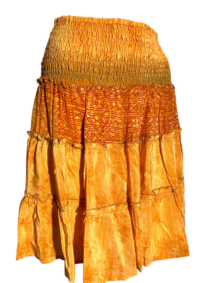 KS-158 Katie Vintage Silk Skirt S/M - Easy to Style S/M