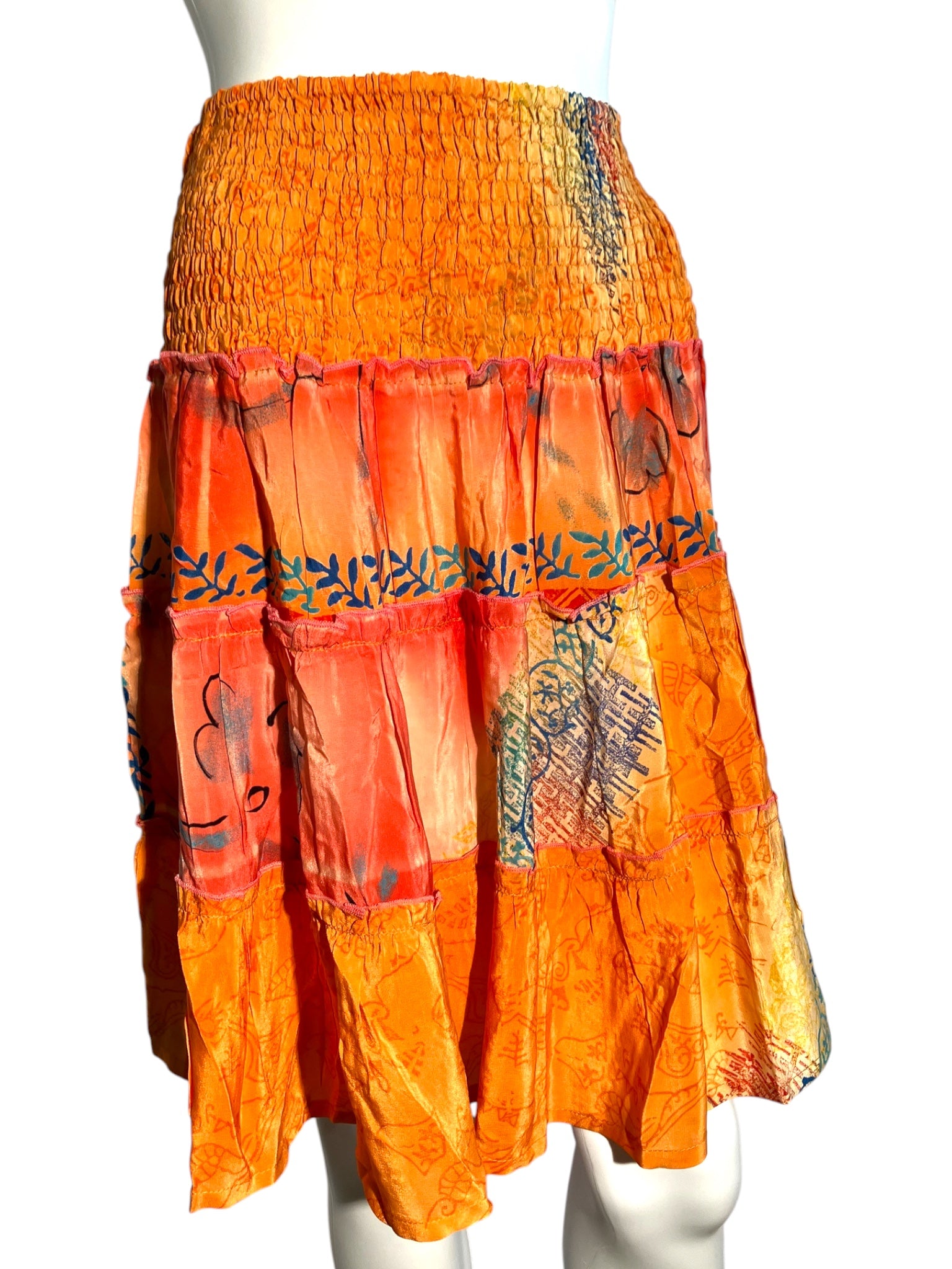 Katie Skirt | Versatile Vintage Silk Skirt & Top | Silk Ranch