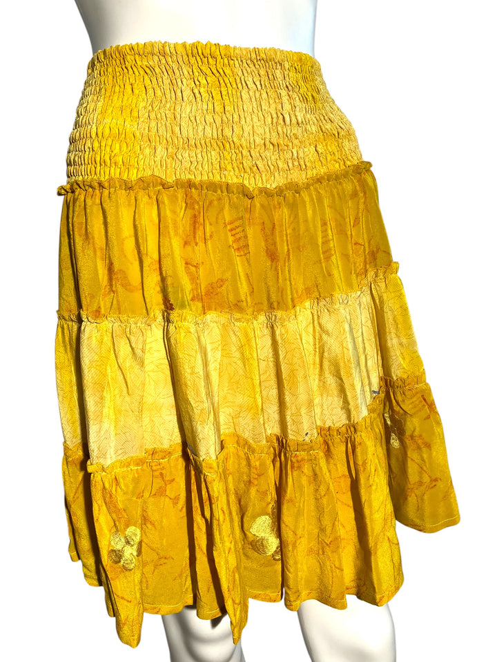 KS-160 Katie Vintage Silk Skirt S/M - Flirty Design