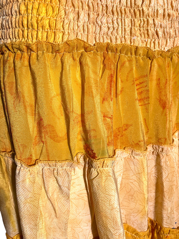 KS-160 Katie Vintage Silk Skirt S/M - Flirty Design