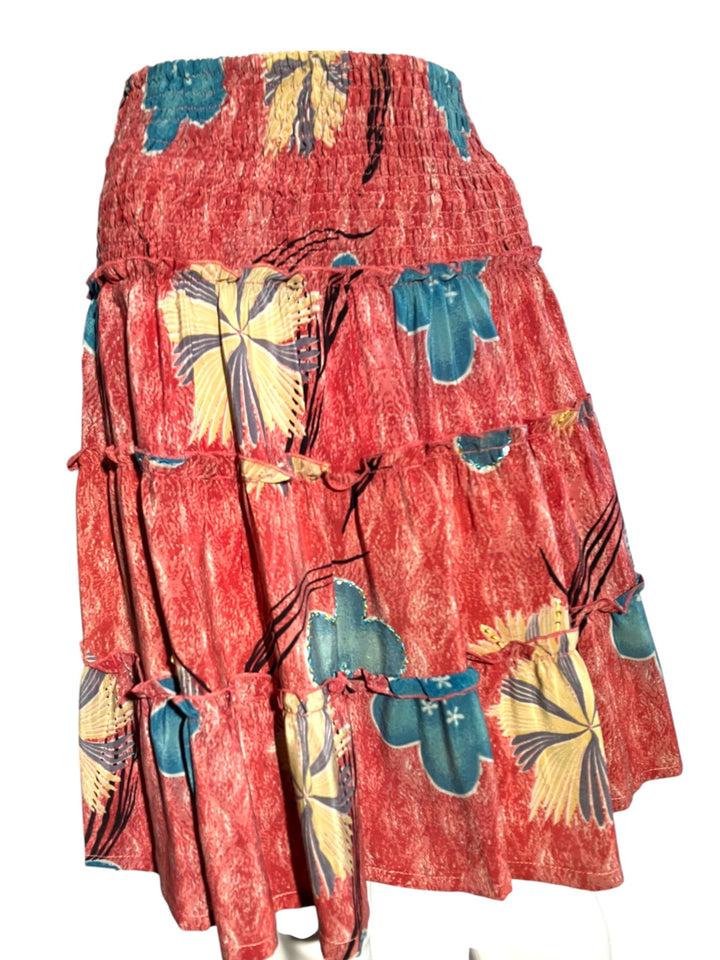 KS-161 Katie Vintage Silk Skirt S/M - Flirty Style