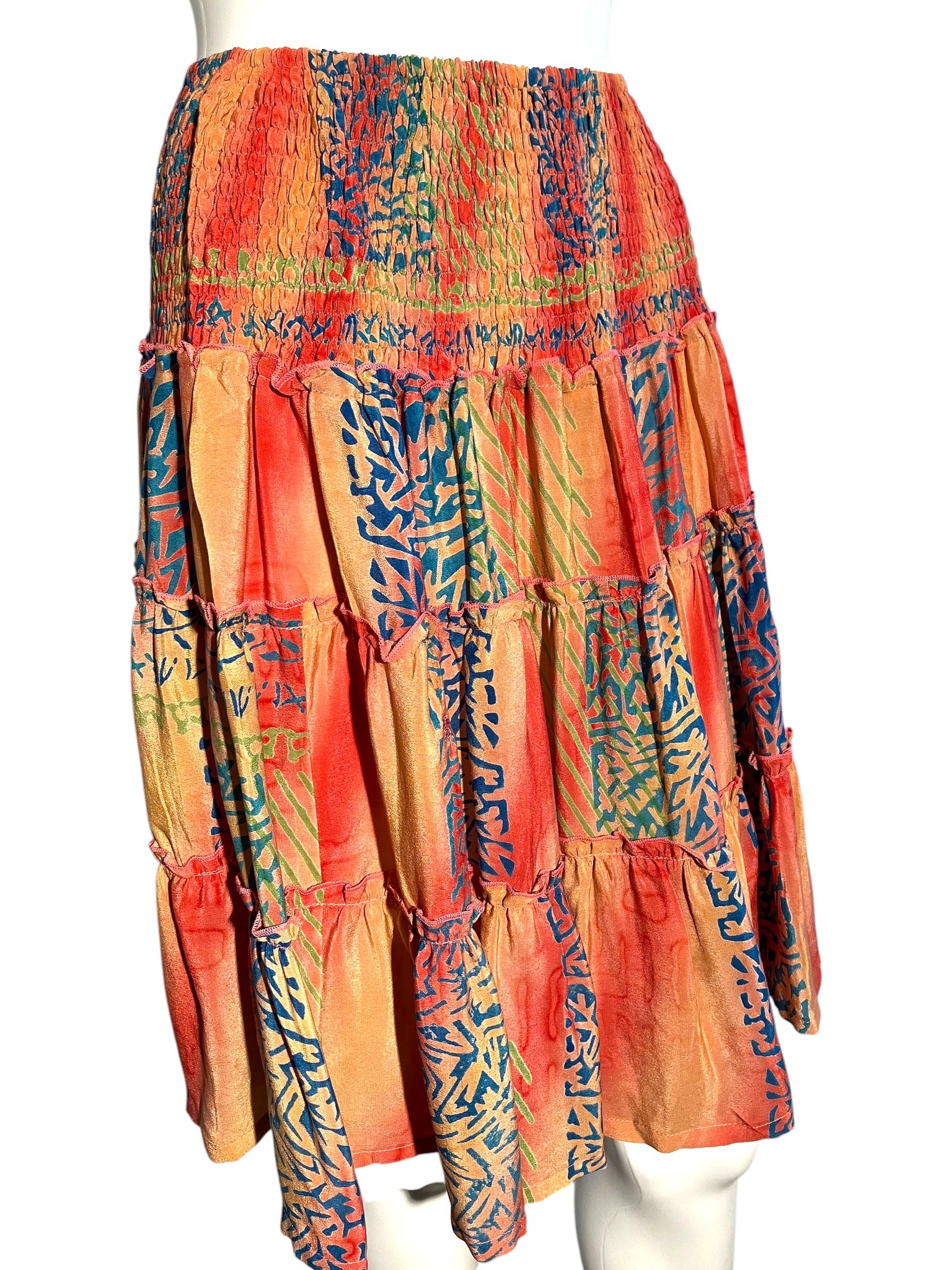 Katie Skirt | Versatile Vintage Silk Skirt & Top | Silk Ranch