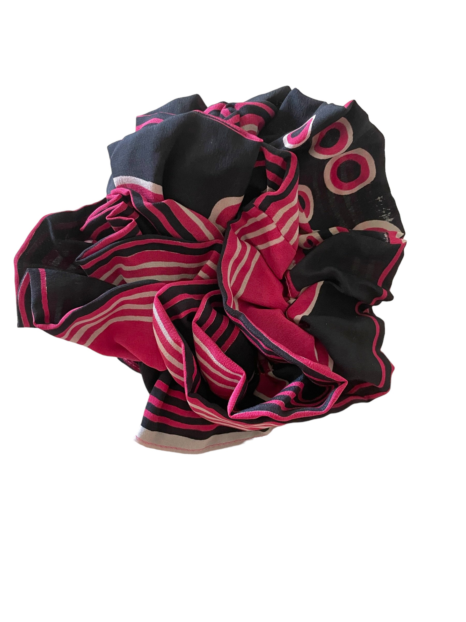 Silk Double Scrunchies - Pack of 2 Assorted Colors