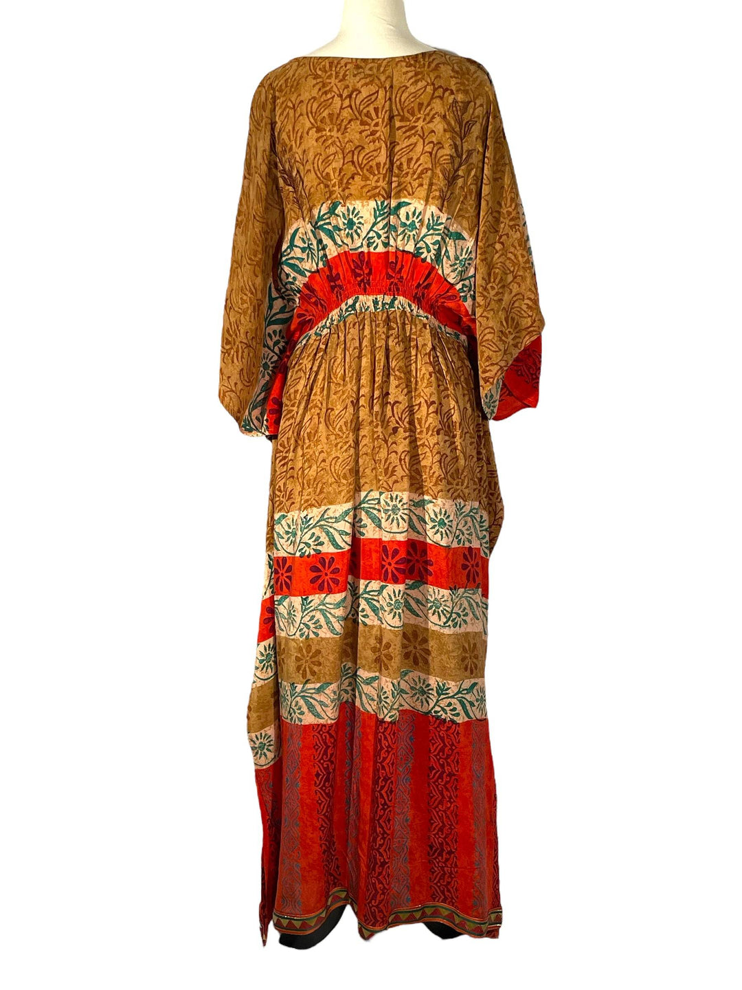 KF-110 - South of the Border - Long Silk Kaftan ML