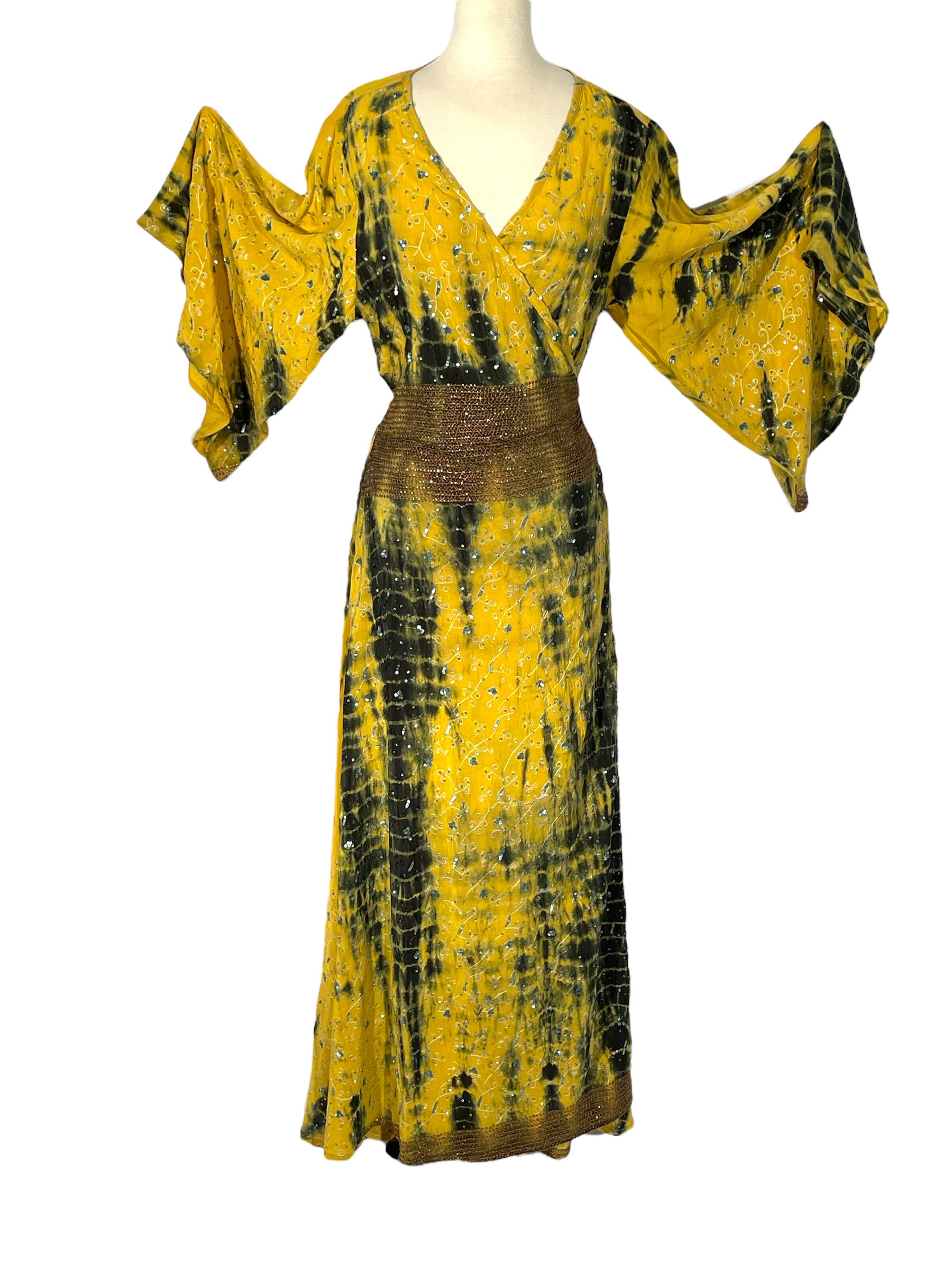 DDW-114 Yellow Dip-Dyed Wrap Med/Large