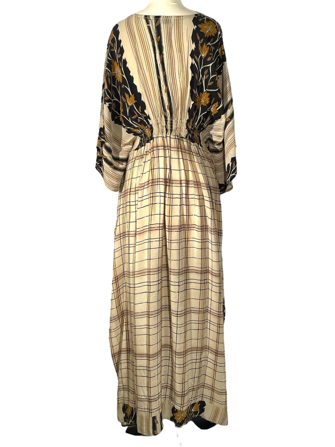 KF-114 - Antique Shoppe - Long Silk Kaftan ML